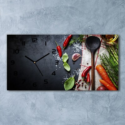 Tulup  Wanduhr Glasuhr 60x30 cm Zutaten