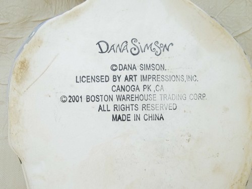 Dana Simson 2001 Cat Spoon Rest Boston Warehouse Trading Art Impressions - Picture 3 of 7