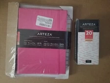 Arteza Academic Planner Bundle & 20 Roller Ball Pens Red 0.5 mm Point 