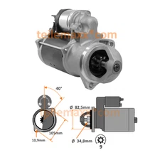 Starter for Deutz KHD Weidemann Kramer Wacker Neuson... 01181570 1182179 AZF4167