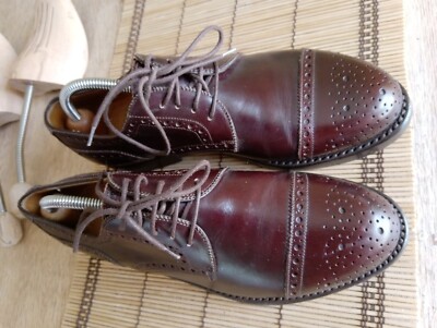 W. Gibbs Vevo Cuoio Derby Herrenschuh rahmengenäht Leder braun Größe 40 Goodyear