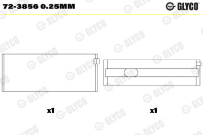 GLYCO Kurbelwellenlager für Mercedes-Benz E-Klasse W211 W210 M-Klasse W163 ML