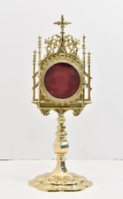 Brass 13 1/2" Gothic Church Reliquary For Your Saint Relic (#401) Chalice Co.