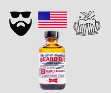 Duke Cannon Great American Beard Oil Men 3oz with Budweiser Beer Benefits Vets