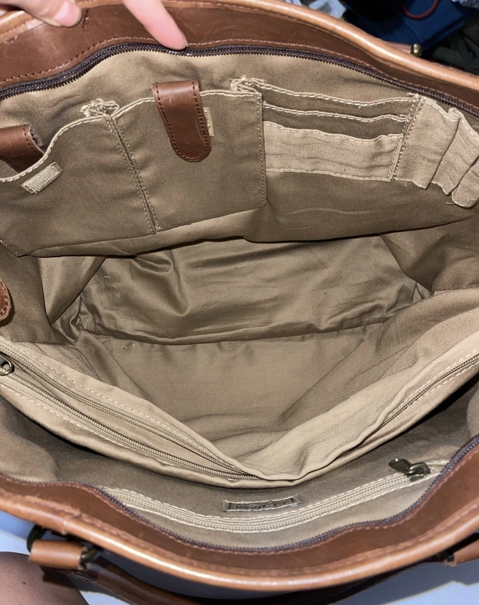 Vintage ll bean leather tote 2025
