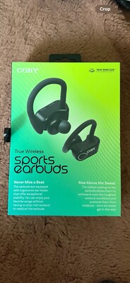 Coby Sports True Wireless Earbuds | Bluetooth Earbuds | 5 Hour Battery Life, 