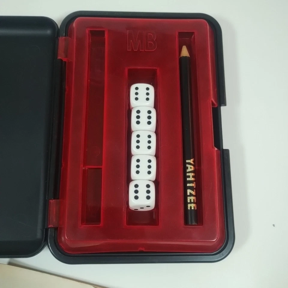 Yahtzee Rare MB Original Deluxe Travel Dice Game 1982 Vintage Family Fun Games - Image 2 of 4