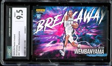 2023 Panini Instant BREAKAWAY /4085 COLOR BLAST VICTOR WEMBANYAMA ROOKIE CGC 9.5