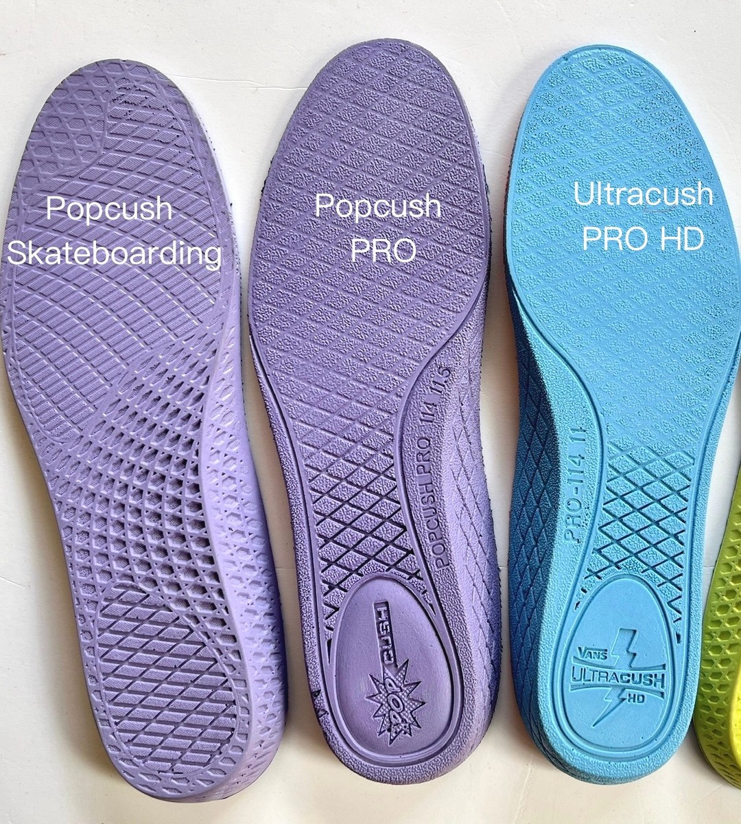 Vans Popcush / Ultracush Pro insoles Skateboard Thick Heel Arch