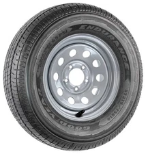 Goodyear Trailer Tire Endurance ST215/75R14 LRD On Silver Modular Rim 5 Lug