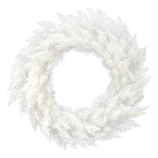 Vickerman 36" Plastic Spruce Artificial Christmas Wreath in Sparkle White