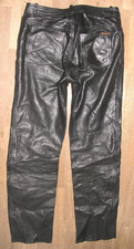- MODEKA - LEDERJEANS für Herren / Biker- Lederhose in schwarz  ca. W32-33 / L32