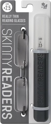 Skinny Readers +1,5, Ultra Slim Lesebrille, Metallic