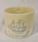 Vtg Old Spice Shaving Mug Early American Shulton Heavy Milk Glass Barber Collect