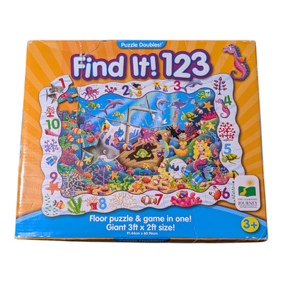 Puzzle Titled ''Find It! 123'', Which Appears To Be A Combined Puzzle And Game Set