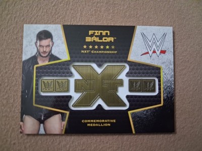 2017 Topps WWE Finn Balor NXT Championship Commemorative Belt Card /299 NJPW