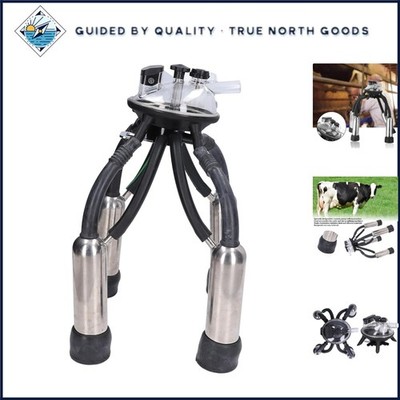 Milking Cup Kit for Cattle with Reliable Stainless Steel and Silicone Materials
