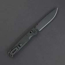 Daggerr Knives Dropet Folding Knife 3.88" 8Cr14MoV Steel Blade Black FRN Handle