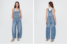 GAP UltraSoft Denim Horseshoe Overalls