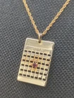 Vintage Avon July Birthstone Birthday Gold Tone Necklace 20"