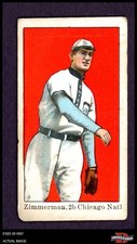 1909 E92 Dockman Heinie Zimmerman Cubs 2 - GOOD