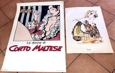 Lotto 2 Poster Corto Maltese - Hugo Pratt (Donne + Indiani firmato) [Poster]