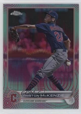 2022 Topps Chrome Sonic Aqua & Pink Pulse Refractor /199 Triston McKenzie 0v3r