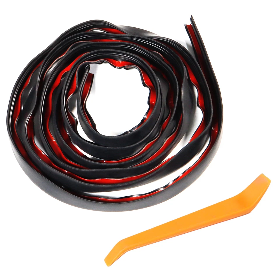 Tira de sellado de goma universal para moldura de borde de ventana lateral de puerta de coche Foto 3 de 4