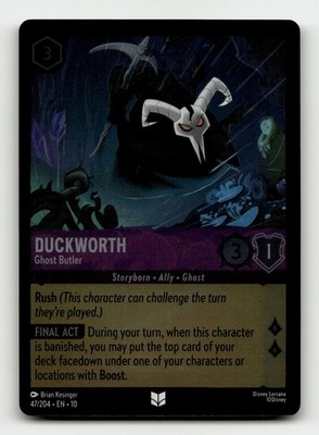 Duckworth - Ghost Butler 47/204 Whispers in the Well Cold Foil
