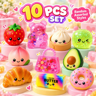 Kawaii Squishy Blind Box 10 Pack Random Slow Rising Stress Relief Toys