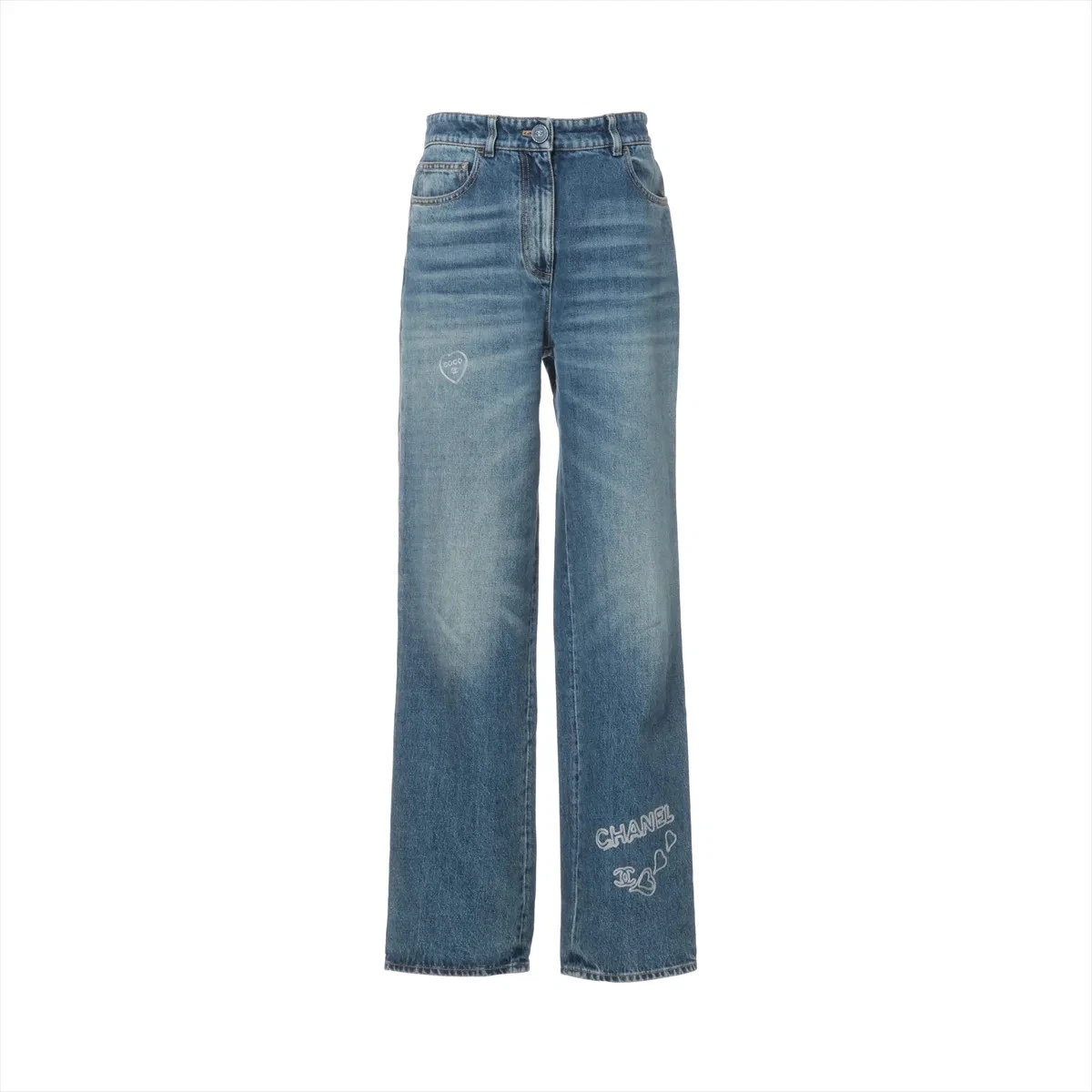CHANEL Denim Blue Pants for Women for sale | eBay