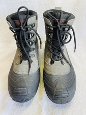 London Fog Leather Selden Boots PG7190 Mens Size 10 M Charcoal Black