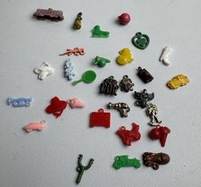 VTG Mixed Lot of 29 Cracker Jack Gumball Charm Prize Toy Plastic Celluloid