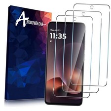 3 Pack Designed for Screen Protector Tempered glass film.Anti Moto Edge 2026