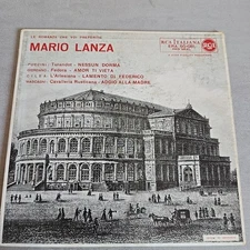 Mario Lanza  The Arias You Prefer N.1 Turandot Nessun Dorma 45 EP