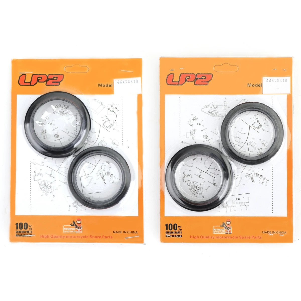 Fork Seal Dust Kit for Kawasaki ZX600 ZX636 Ninja ZX-6R ZZ-R600 ZX