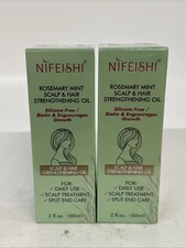 2x Rosemary Mint Hair Oil 2 Improves Hair Growth Organic 2 oz Each Exp 02/27