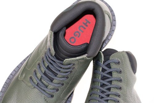 HUGO BOSS Boots, Mod. Graham_Halb_grny, Size 44 / US 11, Dark Green - Picture 8 of 9