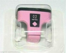 Genuine HP Photosmart Printer Invent Ink Cartridge 02 Light Magenta Pink Color