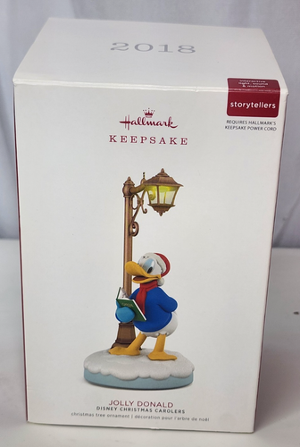 2018 Hallmark JOLLY DONALD Disney Christmas Carolers STORYTELLERS adorno - Imagen 2 de 11