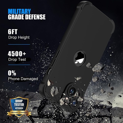 iPhone 14 Plus Hülle, mit [2 x Displayschutzfolie] 10 Fuß Militärqualität Drop Test - Bild 5 von 5