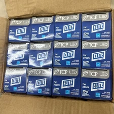 12-LED TCP Lighting LED712VMR16830KFL MR16 500 Lumen  Elite 3000K Flood 7W