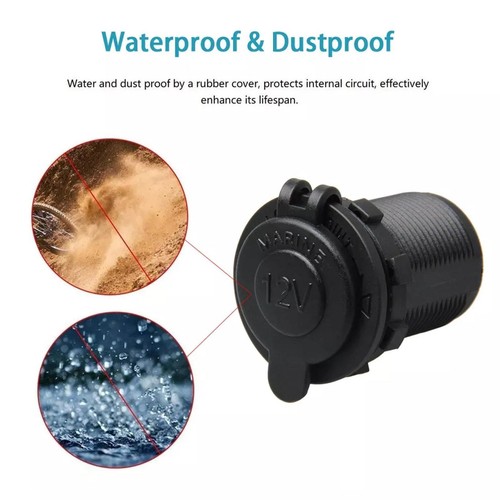 12V Cigarette Lighter Socket Car Motorcycle ATV RV Sockets μз Power Lighter P5E0 - Zdjęcie 6 z 14