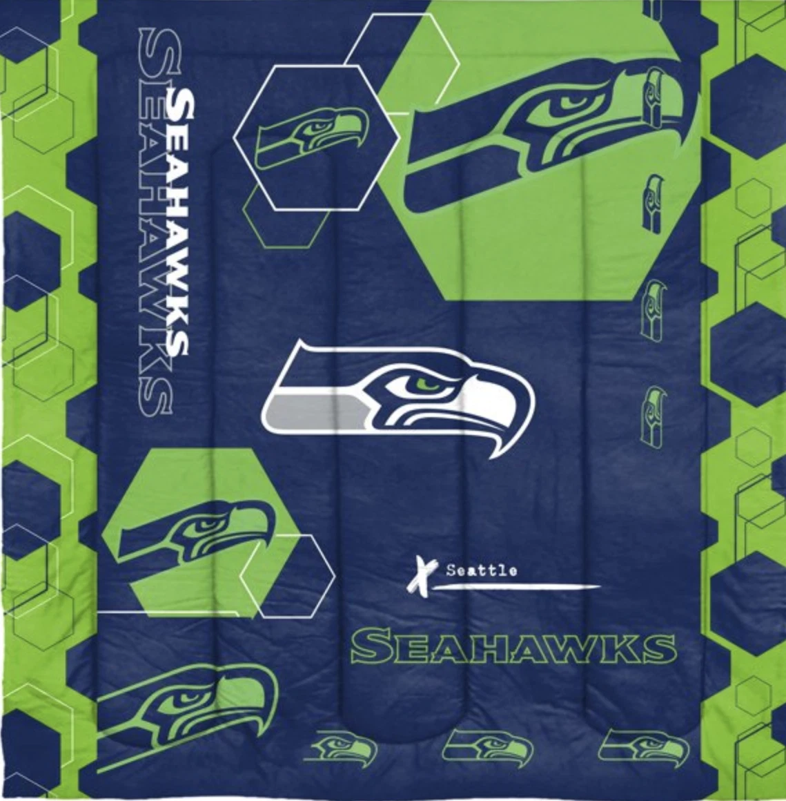 Northwest Football Seattle Seahawks Hexagon Comforter Set