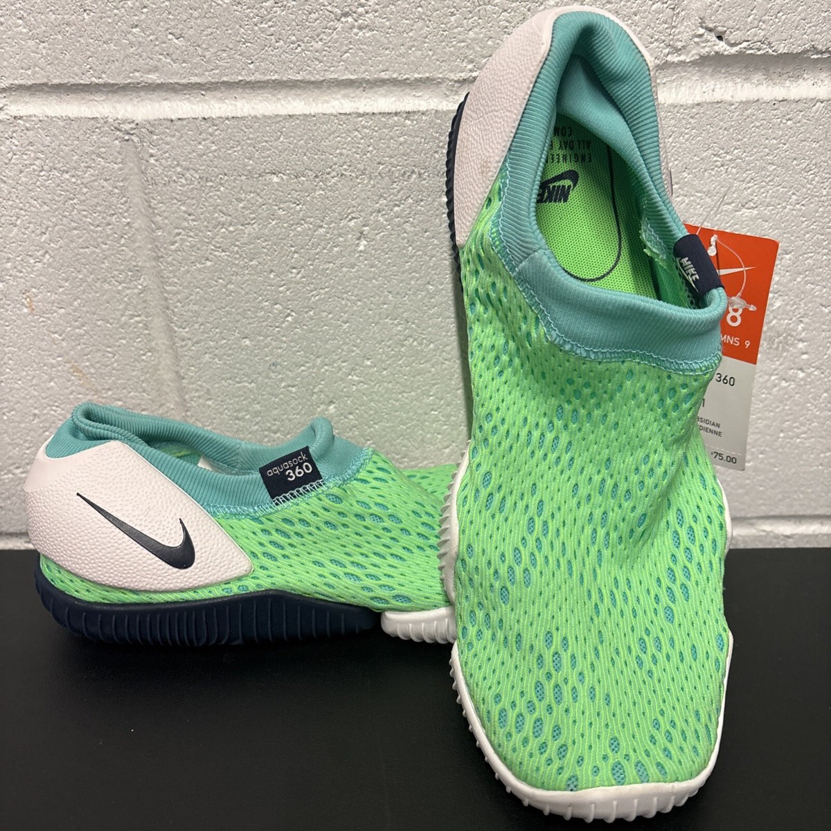 Sz Men's WMN RARE Nike Aqua Sock 360 Shoe DS NEW Aurora Green 885105 ACG