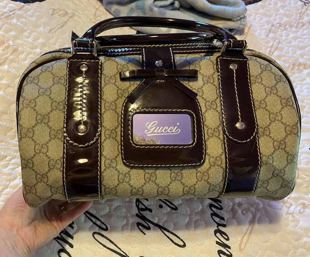 Gucci, Bags, Authentic Gucci Gg Supreme Monogram Boston Bag