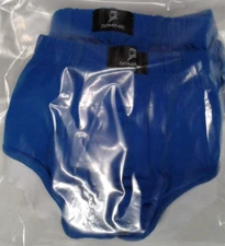 3 Pairs Men Domink Blue Super Low-Rise Cotton Hipster Brief Boxer Trunks sz  XL