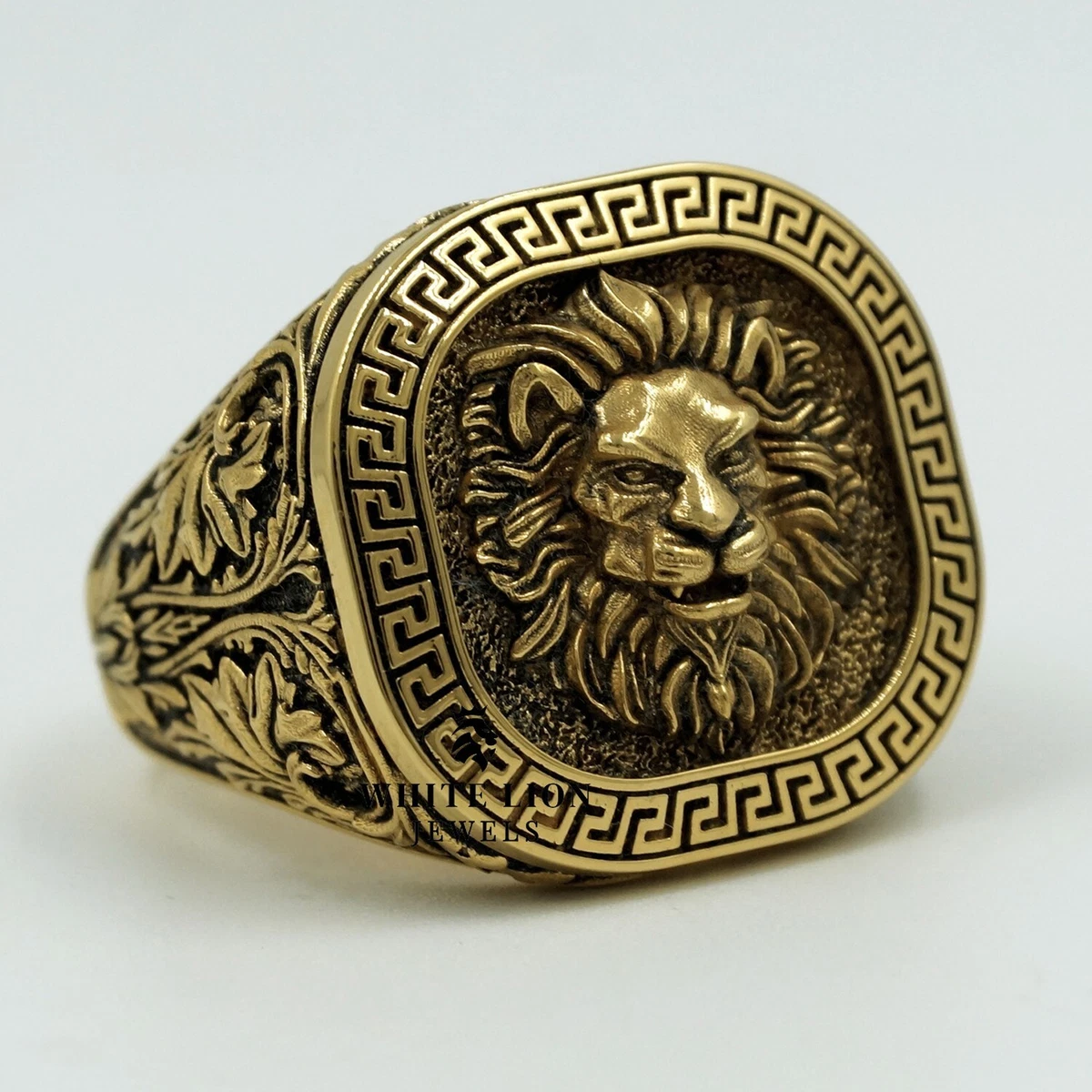 Lion ring round shape 92.5 silver – ijewellery.in