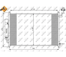 Condenser, Air Conditioning EASY FIT NRF 35866 for Honda FR-V