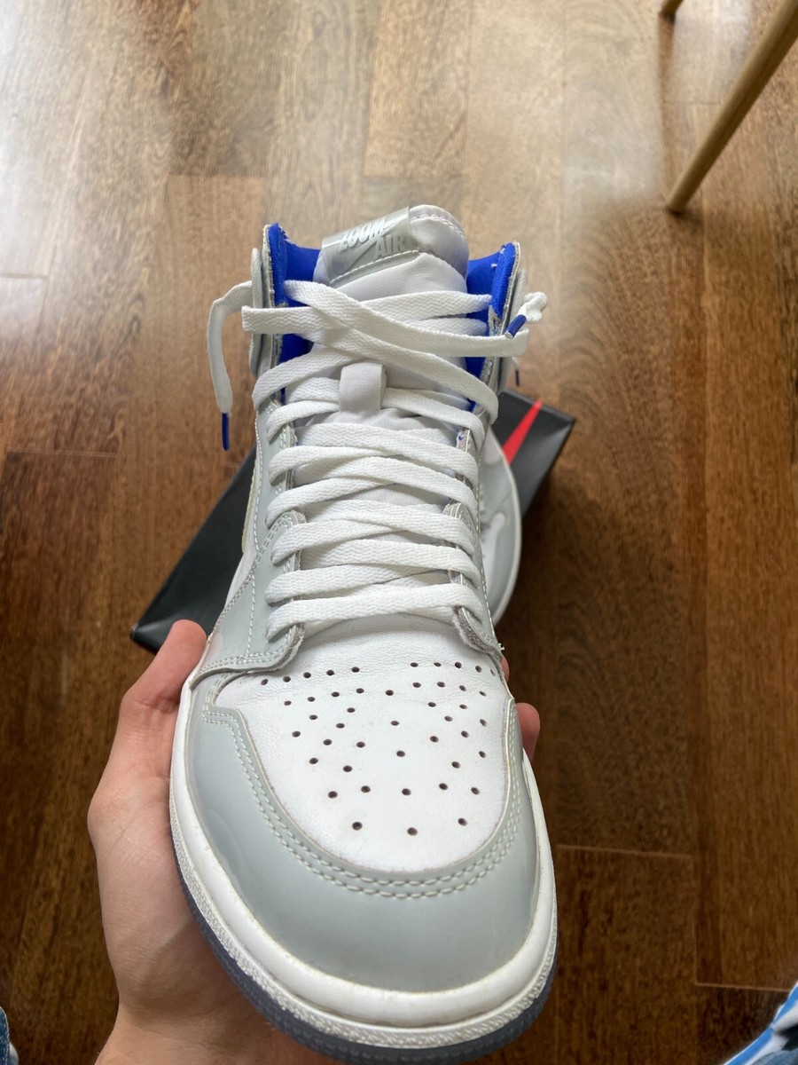 Size 10 - Air Jordan 1 Zoom High Racer Blue for sale online | eBay